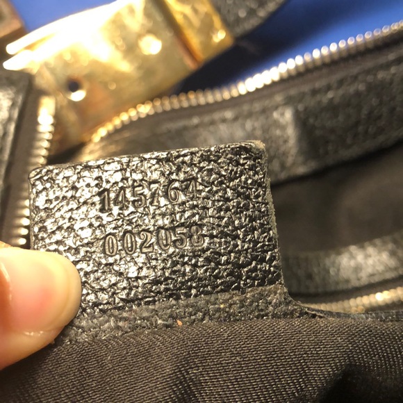 Black Gucci Canvas Horsebit Hobo Style Bag - Picture 7 of 9